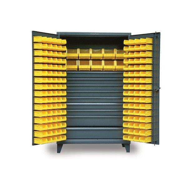 Heavy Duty Industrial Shelving and Storage Bin Cabinets