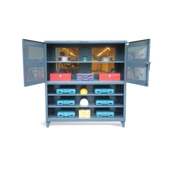 Heavy Duty Industrial Shelving and Storage Cabinets and Ventilated Cabinets Lockers Work Benches